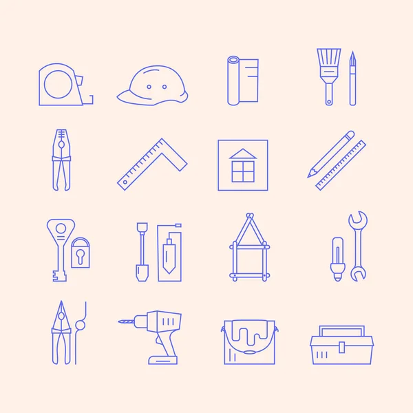 Home repair icons set — Stock Vector