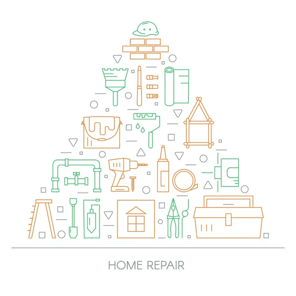 Home Reparatie icons set — Stockvector