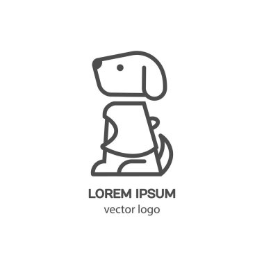 Köpekler logo için giyim