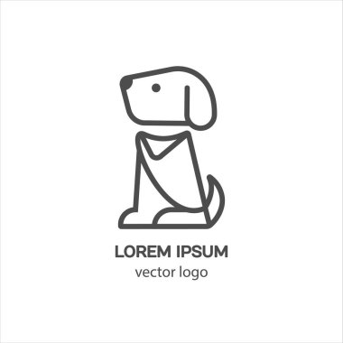 Köpekler logo için giyim