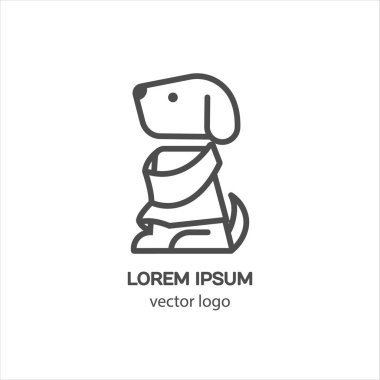Köpekler logo için giyim