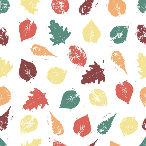 Seamless pattern with leaves — Stock Vector