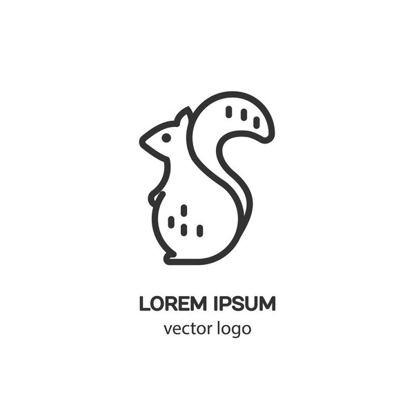 Логотип линии с белкой
