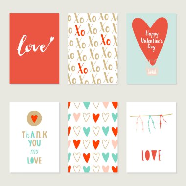 Sevgililer günü kartları ayarla. 