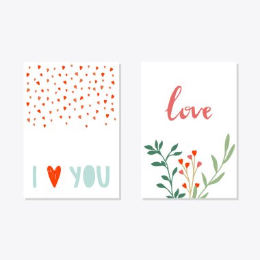 Sevgililer günü kartları ayarla.