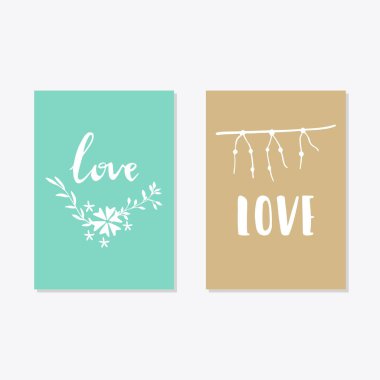 Sevgililer günü kartları ayarla.