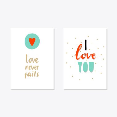 Sevgililer günü kartları ayarla.