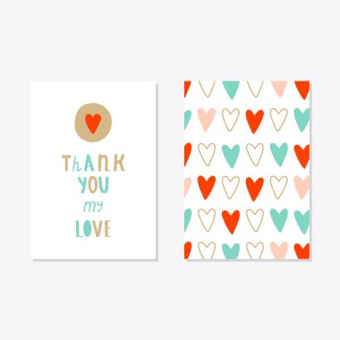 Sevgililer günü kartları ayarla.