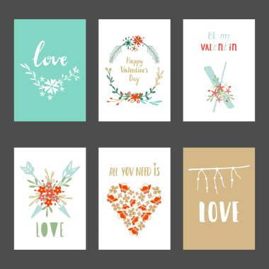 Sevgililer günü kartları