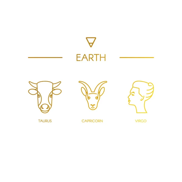 Πολύχρωμο zodiac σύμβολα — Διανυσματικό Αρχείο