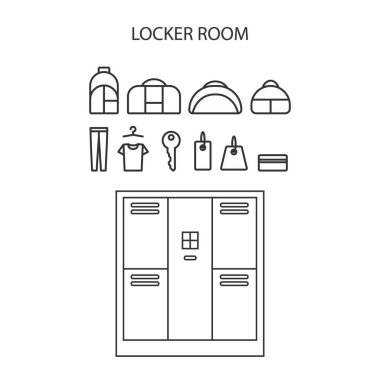 Soyunma Icon set.