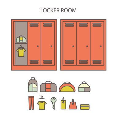 Soyunma Icon set.