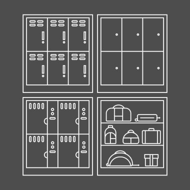 Soyunma Icon set.