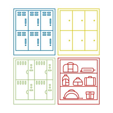 Soyunma Icon set.