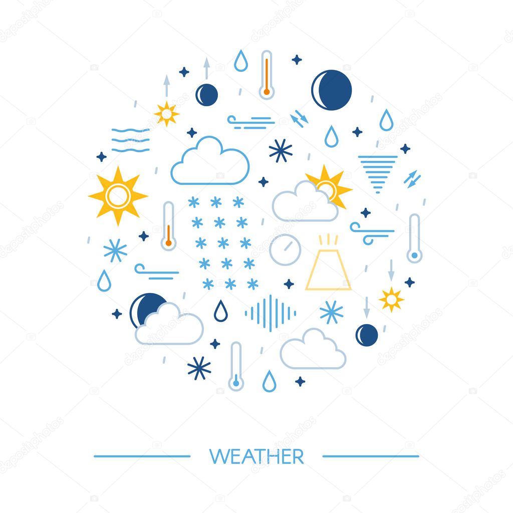 Weather icons set 