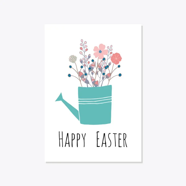 Paskalya kutlama kartı — Stok Vektör