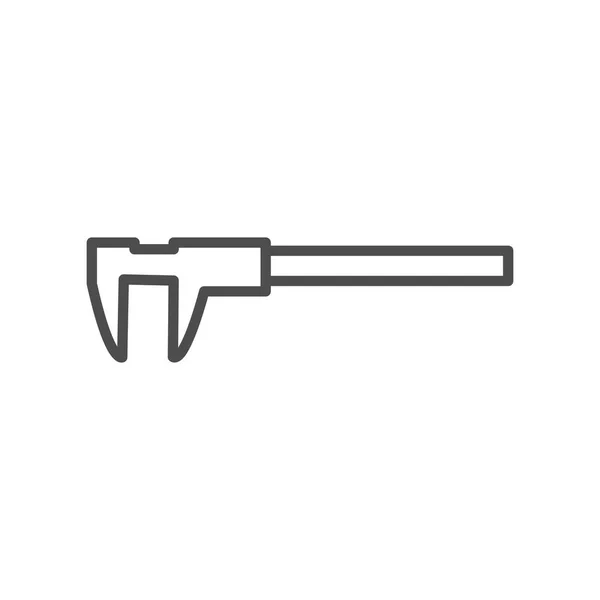 Icono de estilo con pinza — Vector de stock