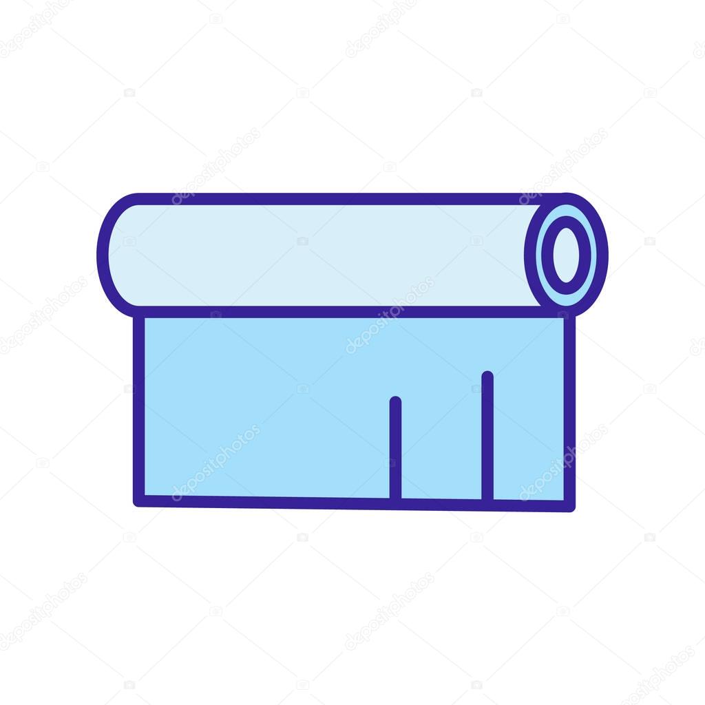 icon with roll of wallpaper