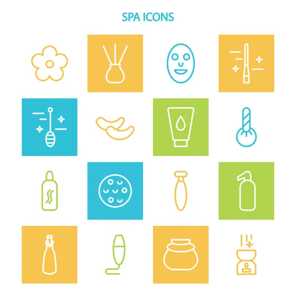 Conjunto de iconos SPA . — Foto de Stock