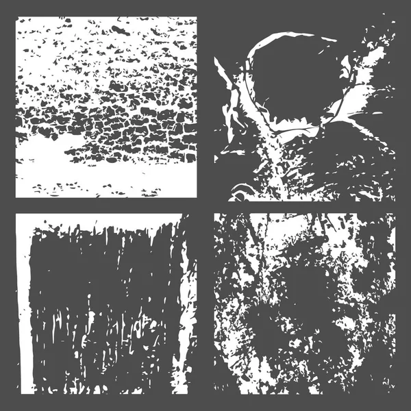 Grunge textura de angustia en blanco y negro — Archivo Imágenes Vectoriales