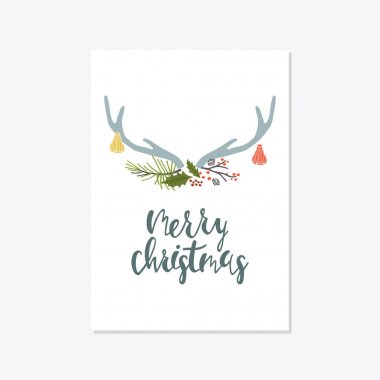 Noel oyuncaklar ile tebrik kartı