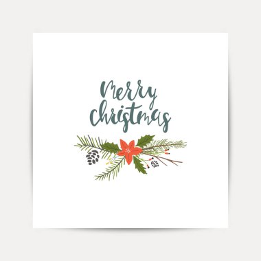 Noel oyuncaklar ile tebrik kartı