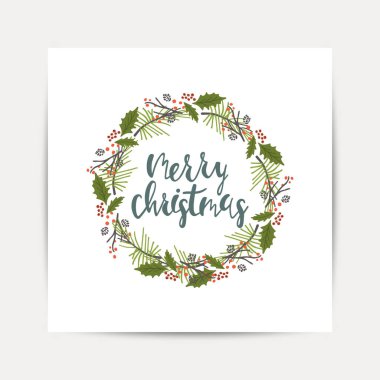 Arka plan bir Noel ağacı ile tebrik.