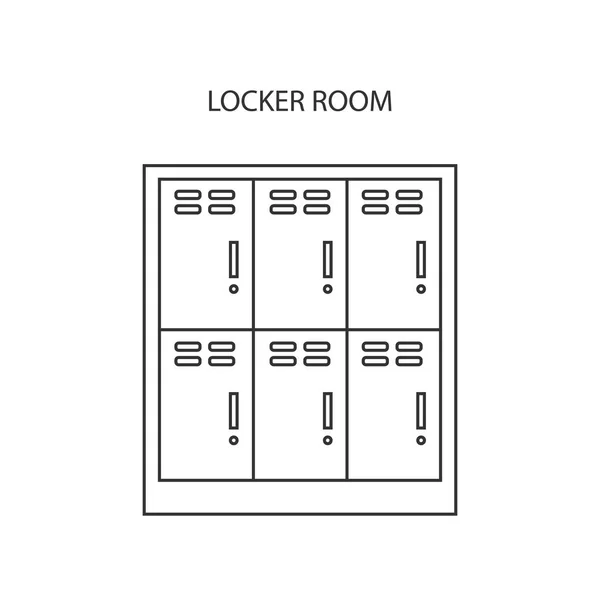 ロッカーのアイコンを設定. — ストックベクタ