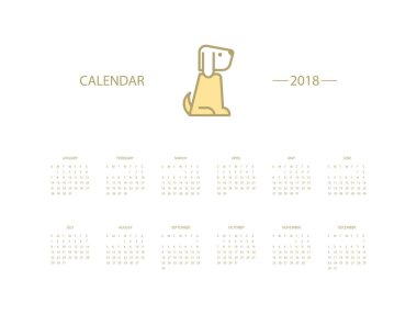 2018 Yıllık Takvim