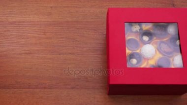 Çikolata şeker kutusu. Stop motion
