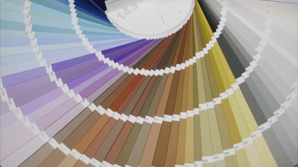 Palety Kolorów Odcieniach Brązu Fioletu Animacja Poklatkowa — Wideo stockowe