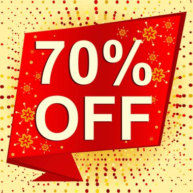 Büyük kış satış poster ile 60 oranında Off metin. Reklam vektör afişi
