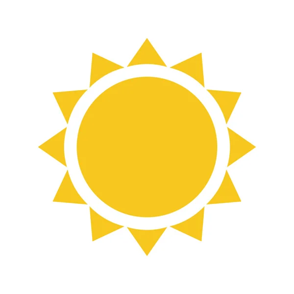 Icona vettoriale solare isolata — Vettoriale Stock