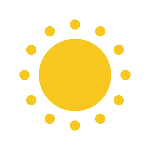 Icono del vector solar aislado — Archivo Imágenes Vectoriales