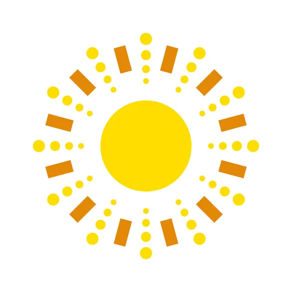 Icono del vector solar aislado — Archivo Imágenes Vectoriales