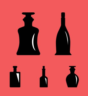 Eski Retro tıp şişe simgesi