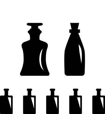 Eski Retro tıp şişe simgesi