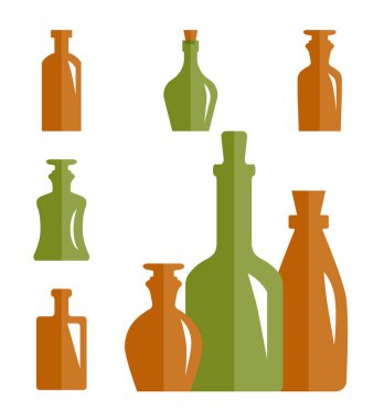 Eski Retro tıp şişe simgesi