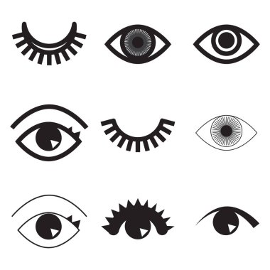 Basit göz simgesini veya izole logosu