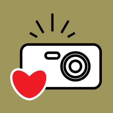 Kamera simgesi veya anlık görüntü fotoğraf kavramı