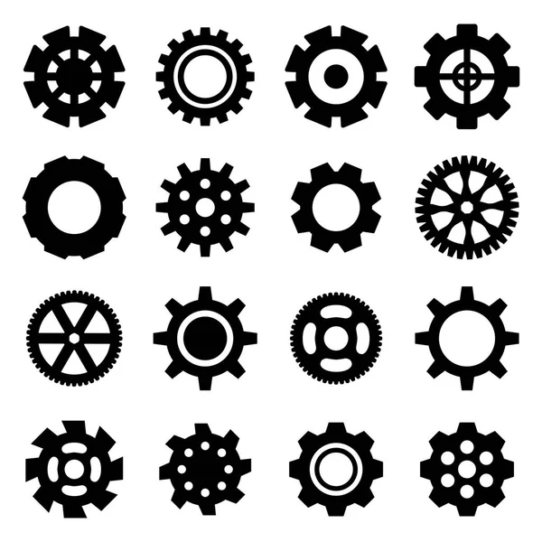 Illustration vectorielle d'icône d'engrenage ou d'engrenage — Image vectorielle