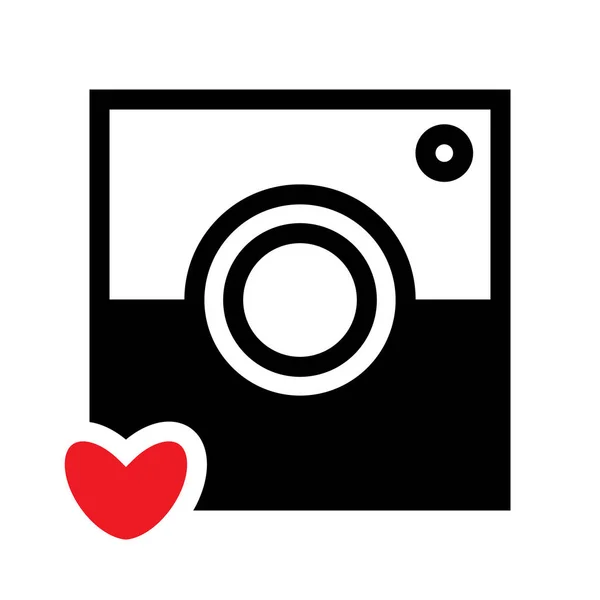 Icono de cámara de fotos aislado — Vector de stock