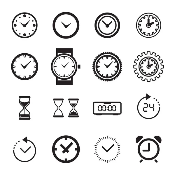 時間または分離された時計のアイコン — ストックベクタ