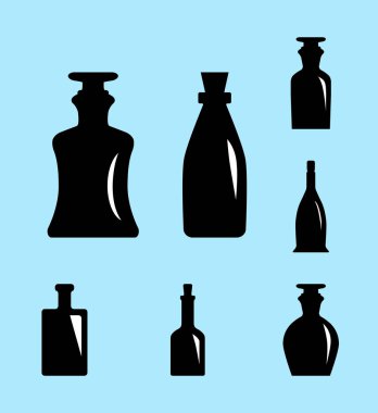 Eski Retro tıp şişe simgesi