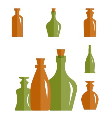 Eski Retro tıp şişe simgesi