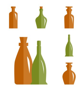 Eski Retro tıp şişe simgesi