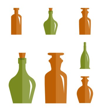 Eski Retro tıp şişe simgesi