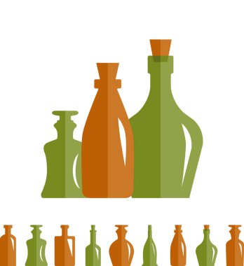 Eski Retro tıp şişe simgesi