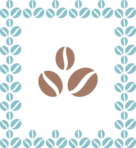 Granos de café marrón icono — Archivo Imágenes Vectoriales