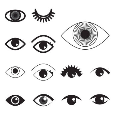 Basit göz simgesini veya izole logosu